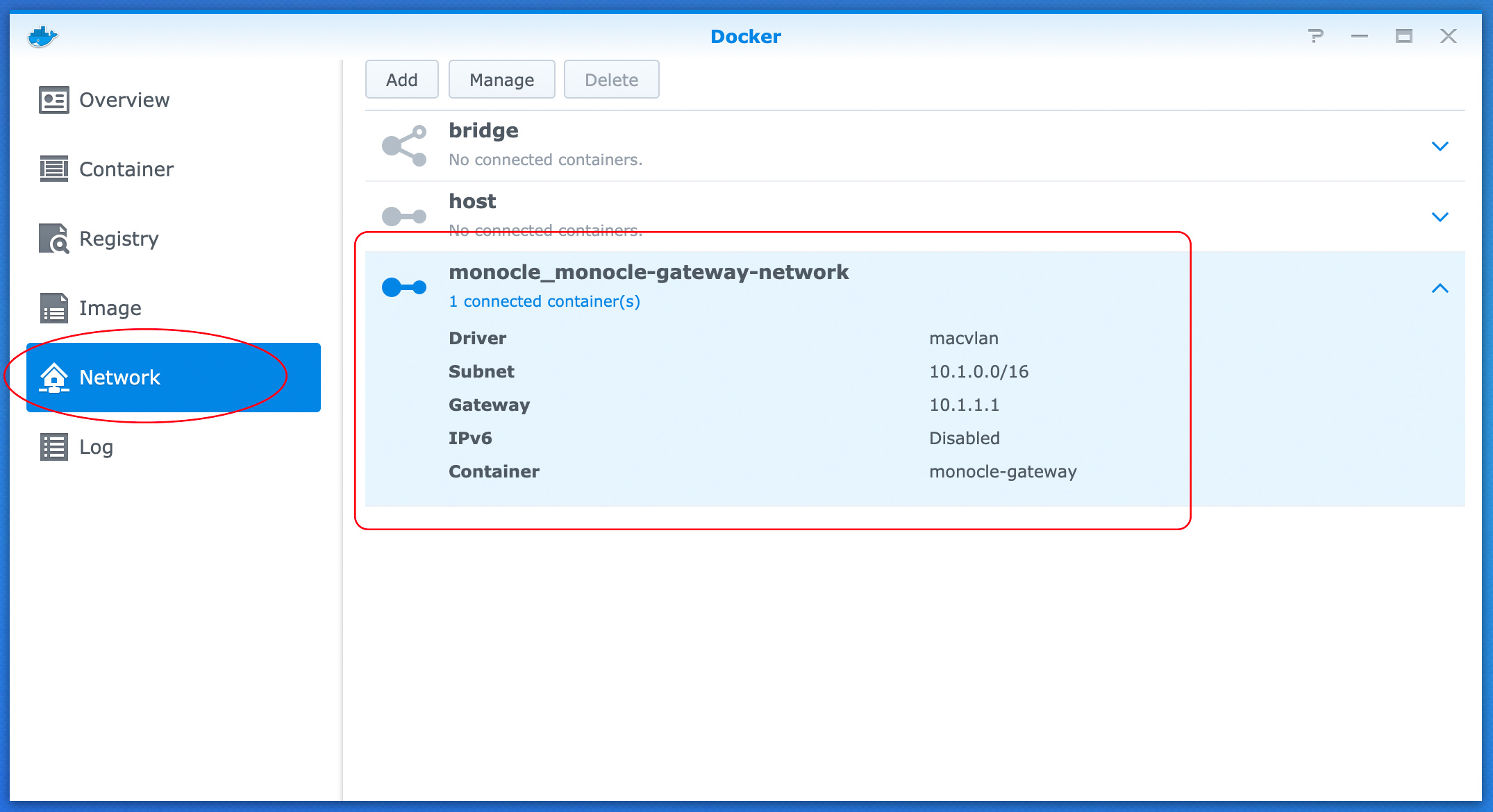 docker network create macvlan